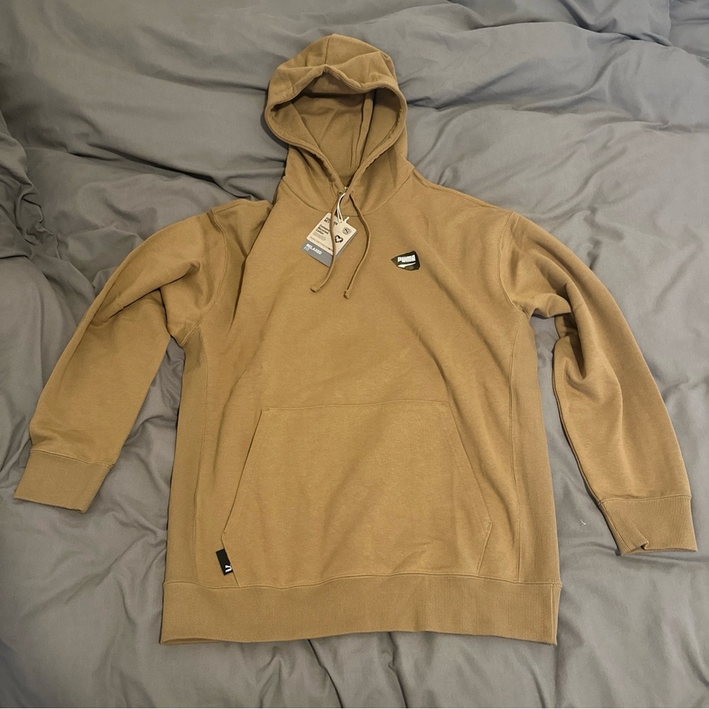 Puma Hoodie Downtown Graphic Brown Men's Medium